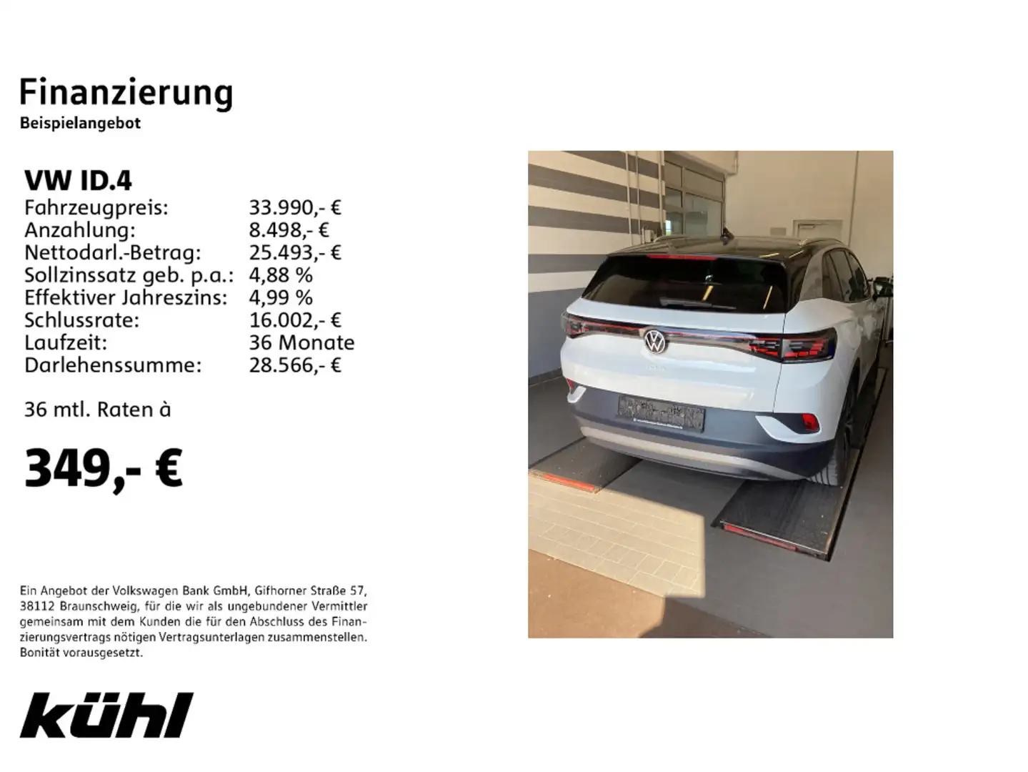 Volkswagen ID.4 150KW 77kWh 1st Max AHK,Pano Weiß - 2