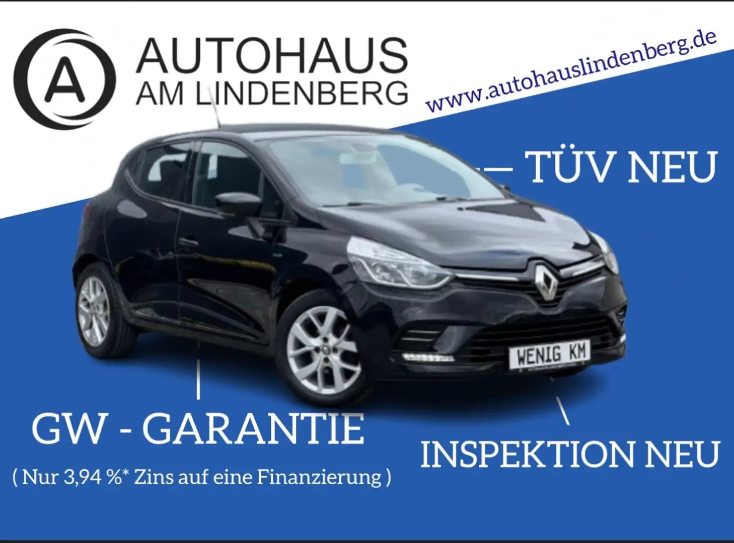 Renault Clio IV Limited*93.000KM*1.HAND*PDC*SHZ*NAVI Zwart - 1