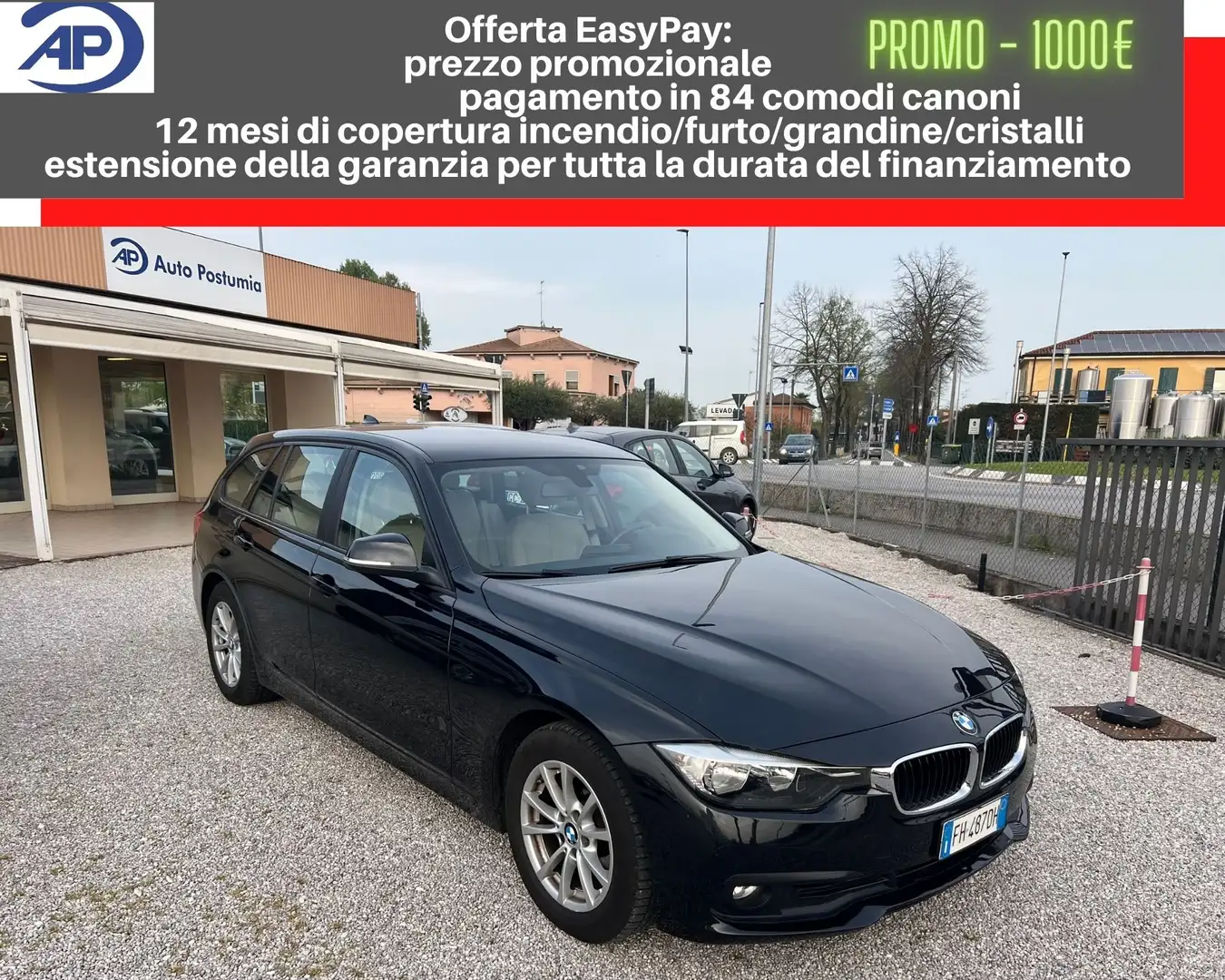 BMW 318 d Touring Business Advantage auto *pelle*navy* Noir - 1