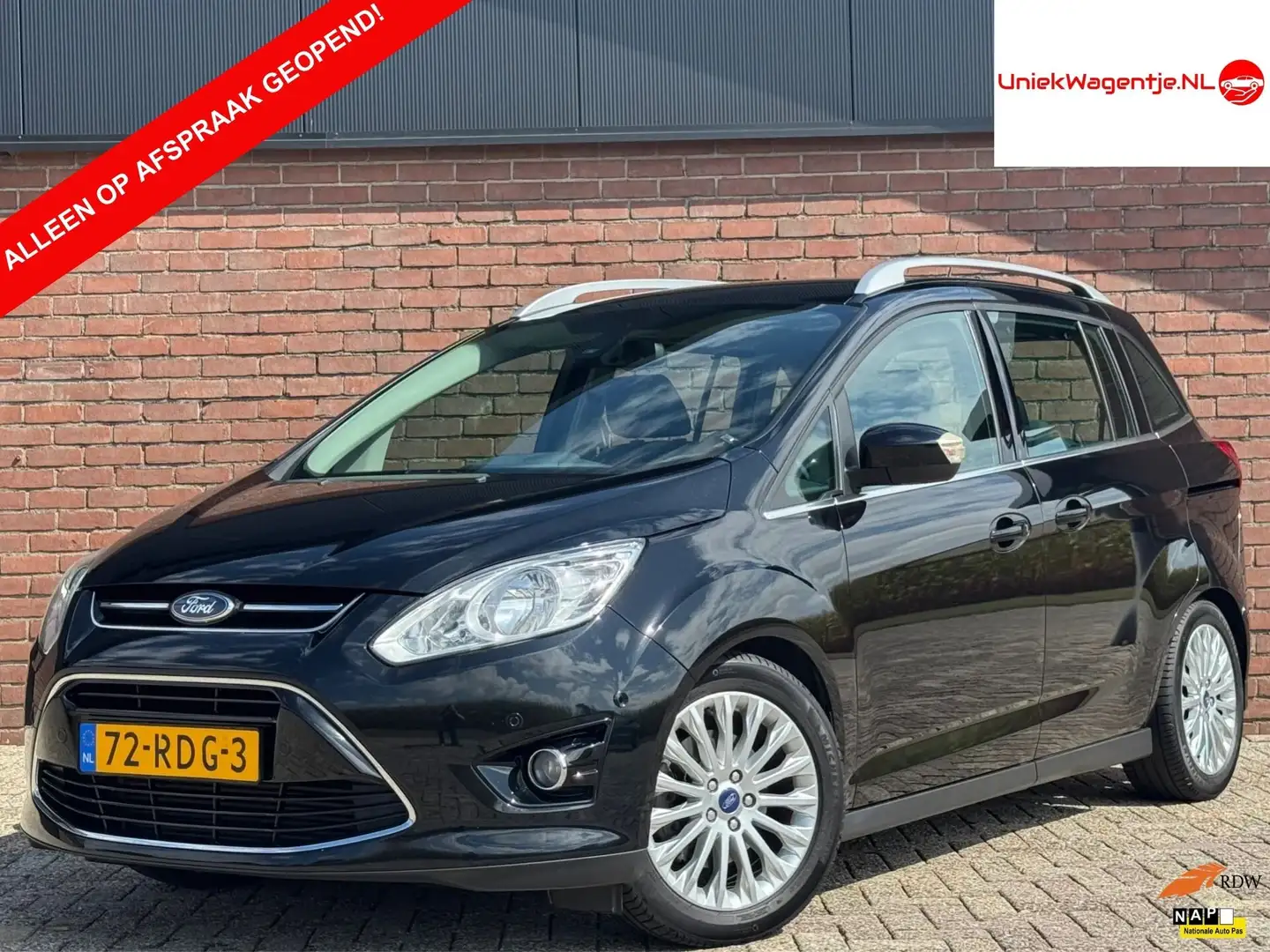 Ford Grand C-Max 1.6 SCTi Titanium 7P. | NL-AUTO! | DEALER OH! Schwarz - 1