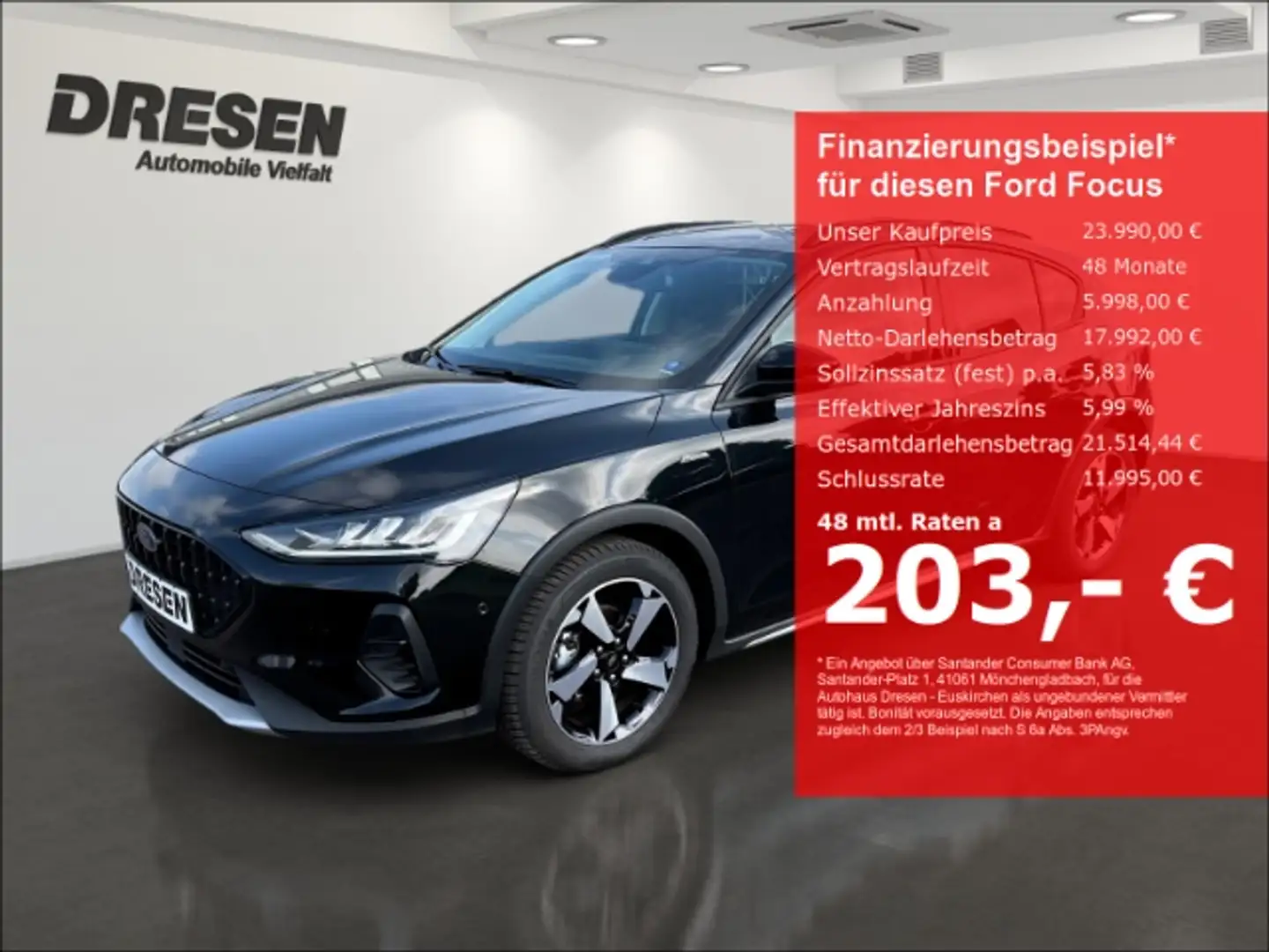 Ford Focus Active X 1.0 Allwetterreifen/Sitzheizung/Ergo-Sitz Noir - 1