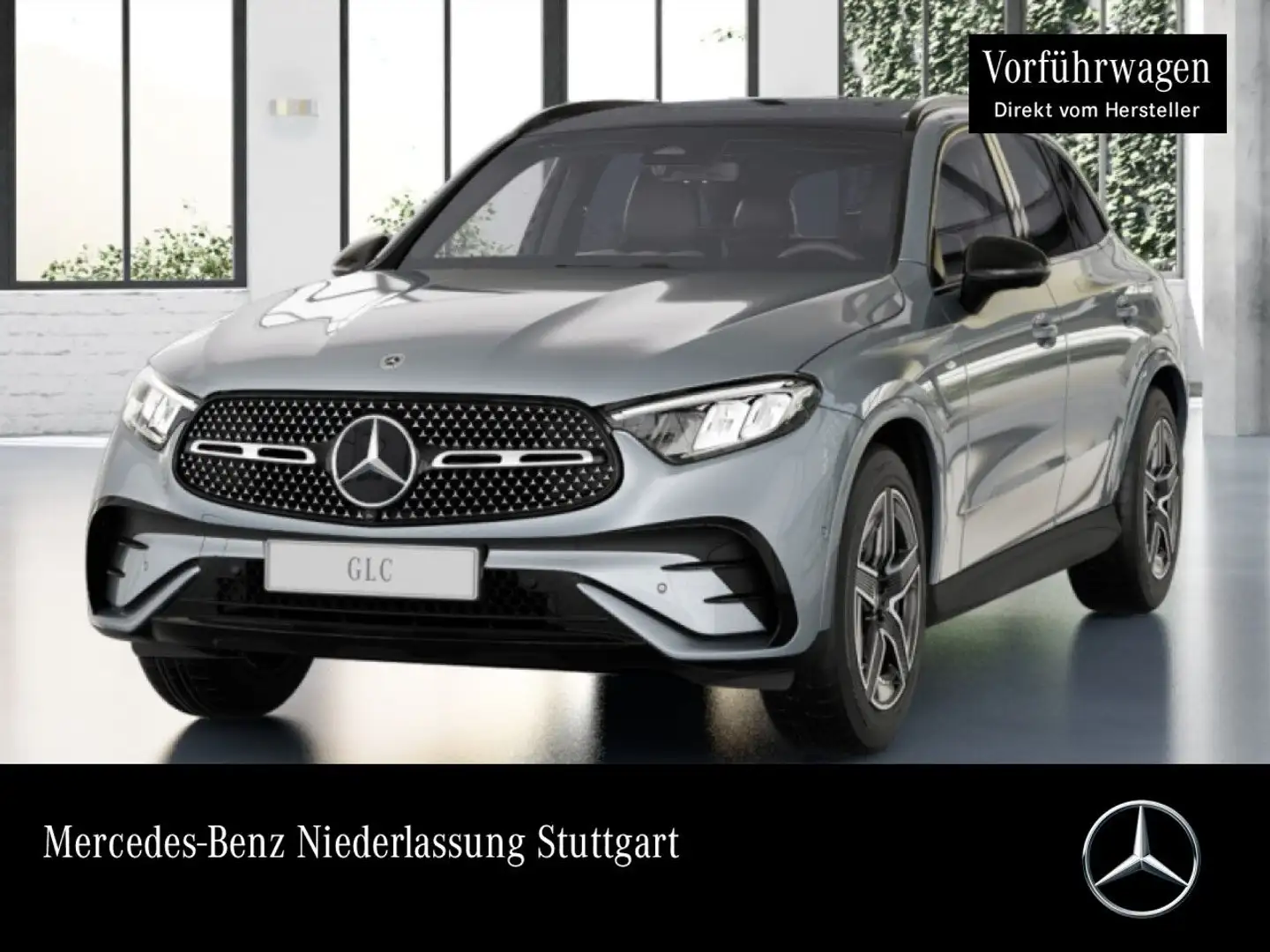 Mercedes-Benz GLC 300 de 4M AMG+NIGHT+PANO+360+AHK+LED+TOTW+9G Zilver - 1
