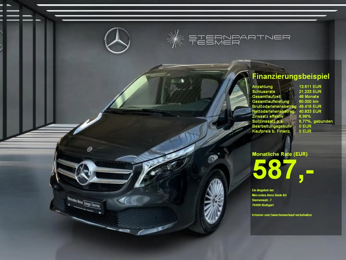 Mercedes-Benz V 220 d EDITION Lang +StHz+KAMERA+NAVI+AUT+DAB Grijs - 1