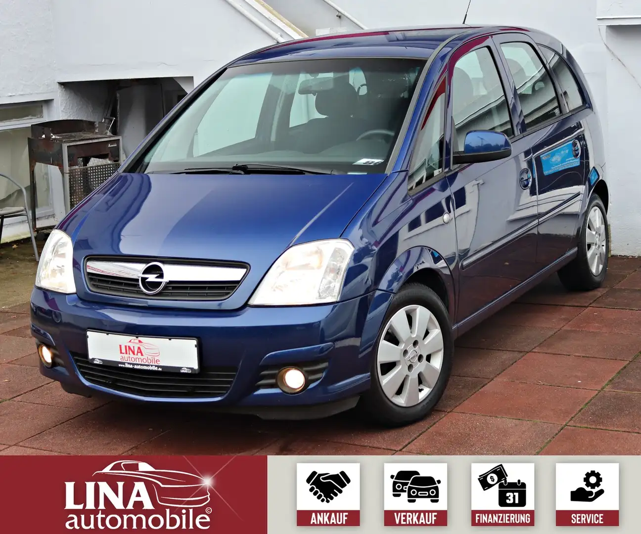 Opel Meriva 1.4 Edition Klima*Servo*Blueto*BremsenNEU Blau - 1