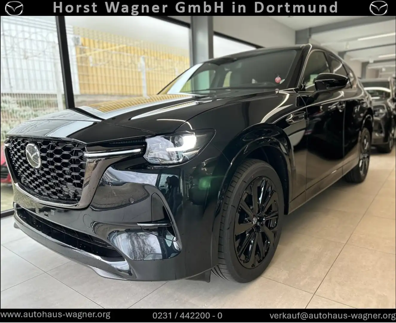 Mazda CX-60 2025 Homura COSO 254 PS *Leder*Navi*Bose*Neuwagen* Schwarz - 1