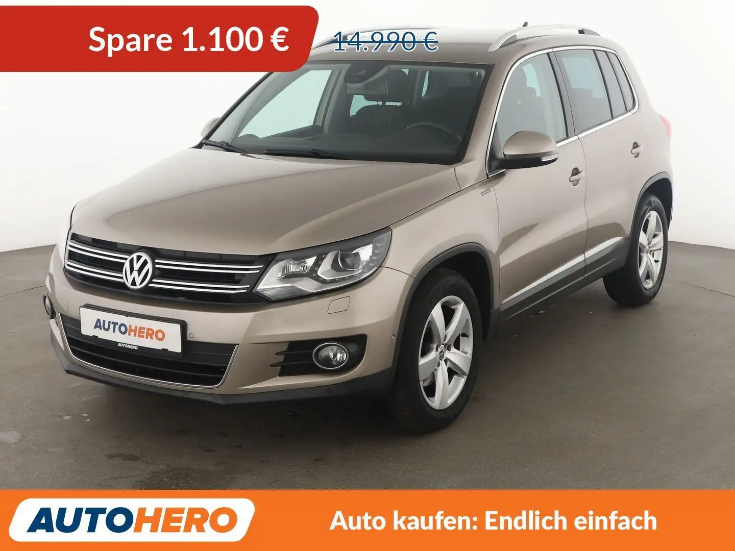 Volkswagen Tiguan 1.4 TSI Lounge Sport & Style BlueMotion Tech Aut.* Beige - 1