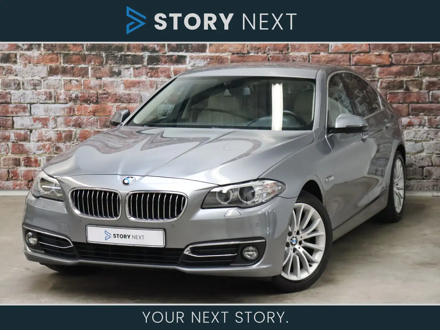 BMW 520 5 Serie Sedan 520i High Executive Luxury Line Auto Grijs - 1