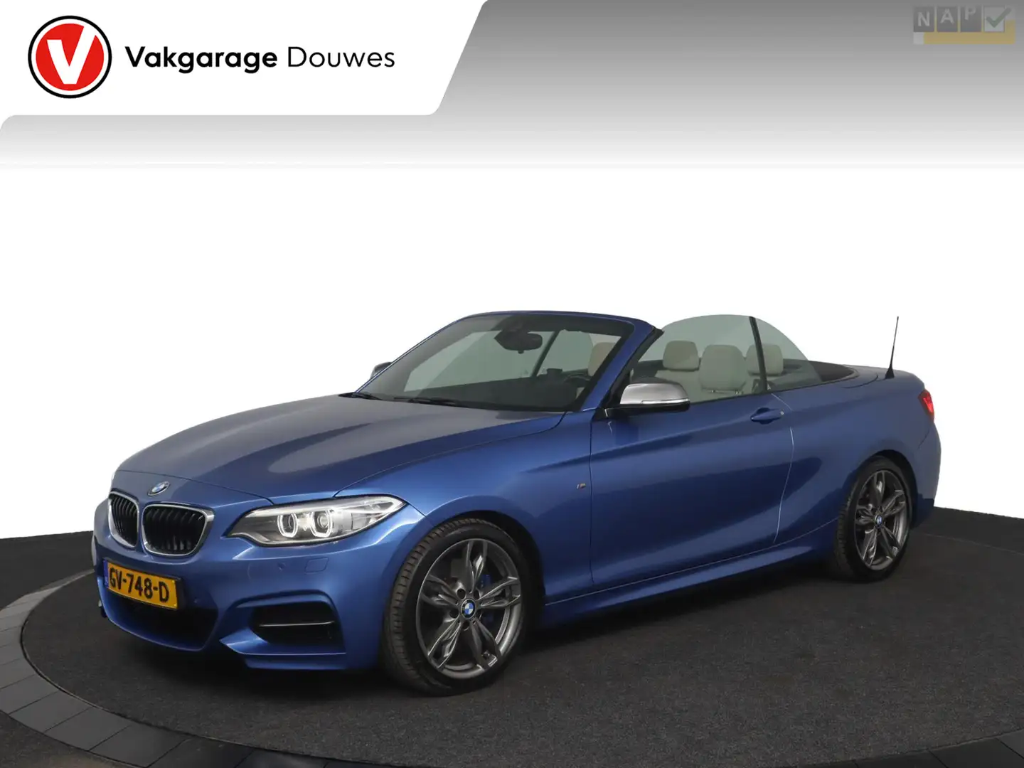 BMW 235 2-serie Cabrio M235i High Executive | NAP | Automa Blauw - 1