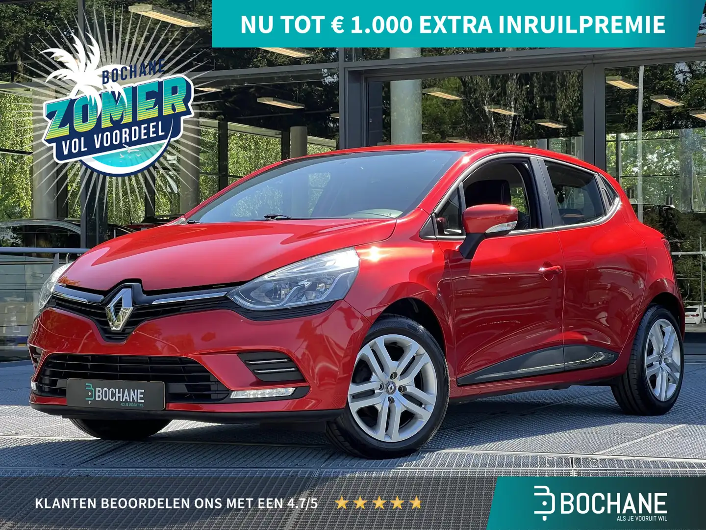 Renault Clio 0.9 TCe Zen | Navigatie | Bluetooth | Cruise Contr Rood - 1