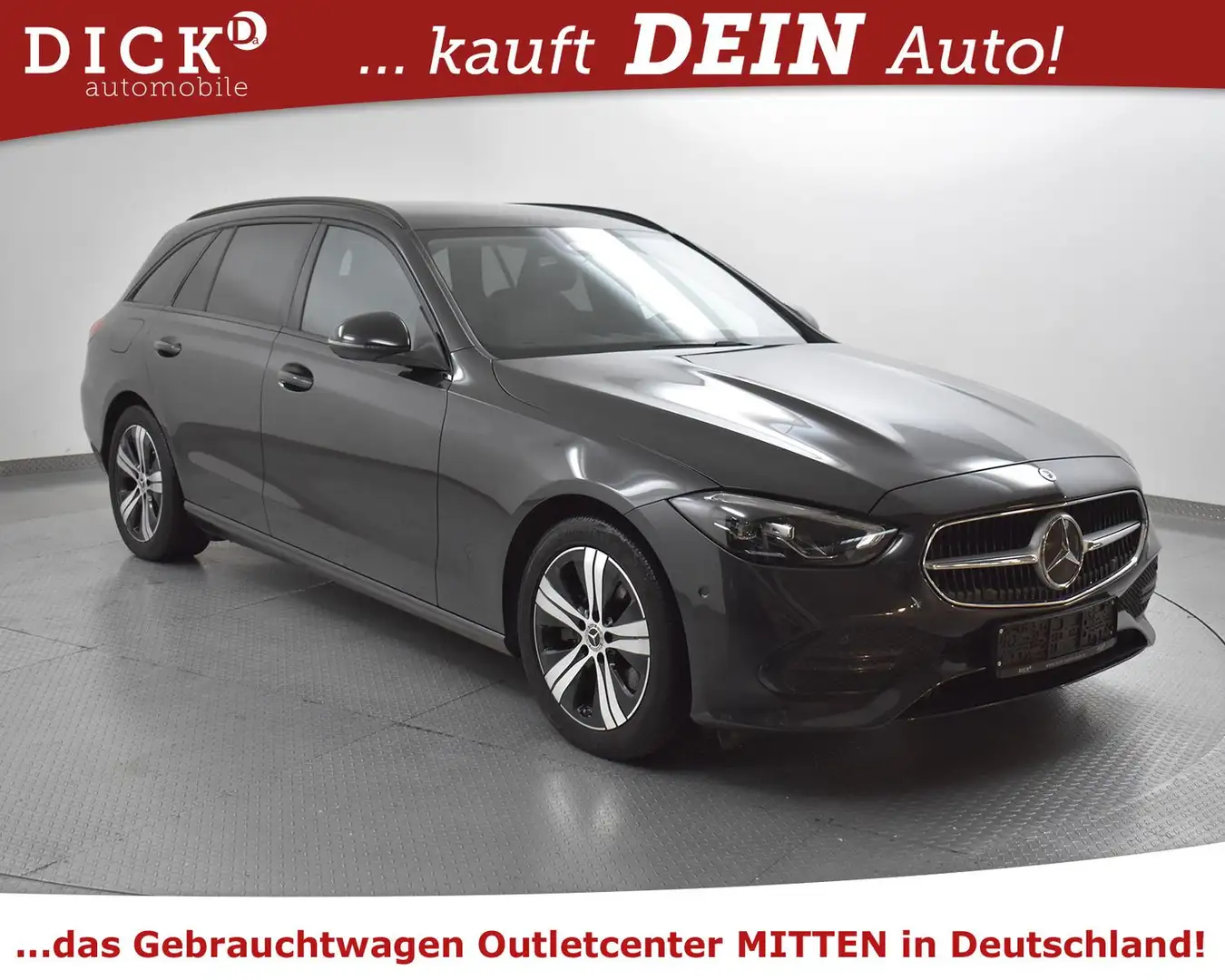 Mercedes-Benz C 200 C200d Avant NIGHT+NAV+LEDER+SHZ+KAM+AHK+ACC+LED+ Gris - 1