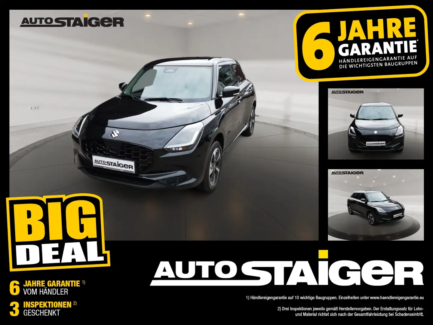 Suzuki Swift 1.2 Comfort Facelift,Kamera h. + Automatik Schwarz - 1