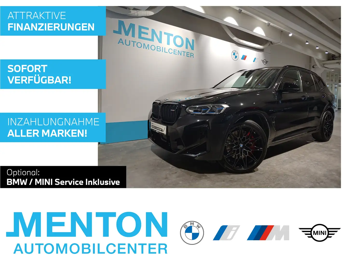 BMW X3 M M Competition/Panorama/Laserlicht/HuD Schwarz - 1