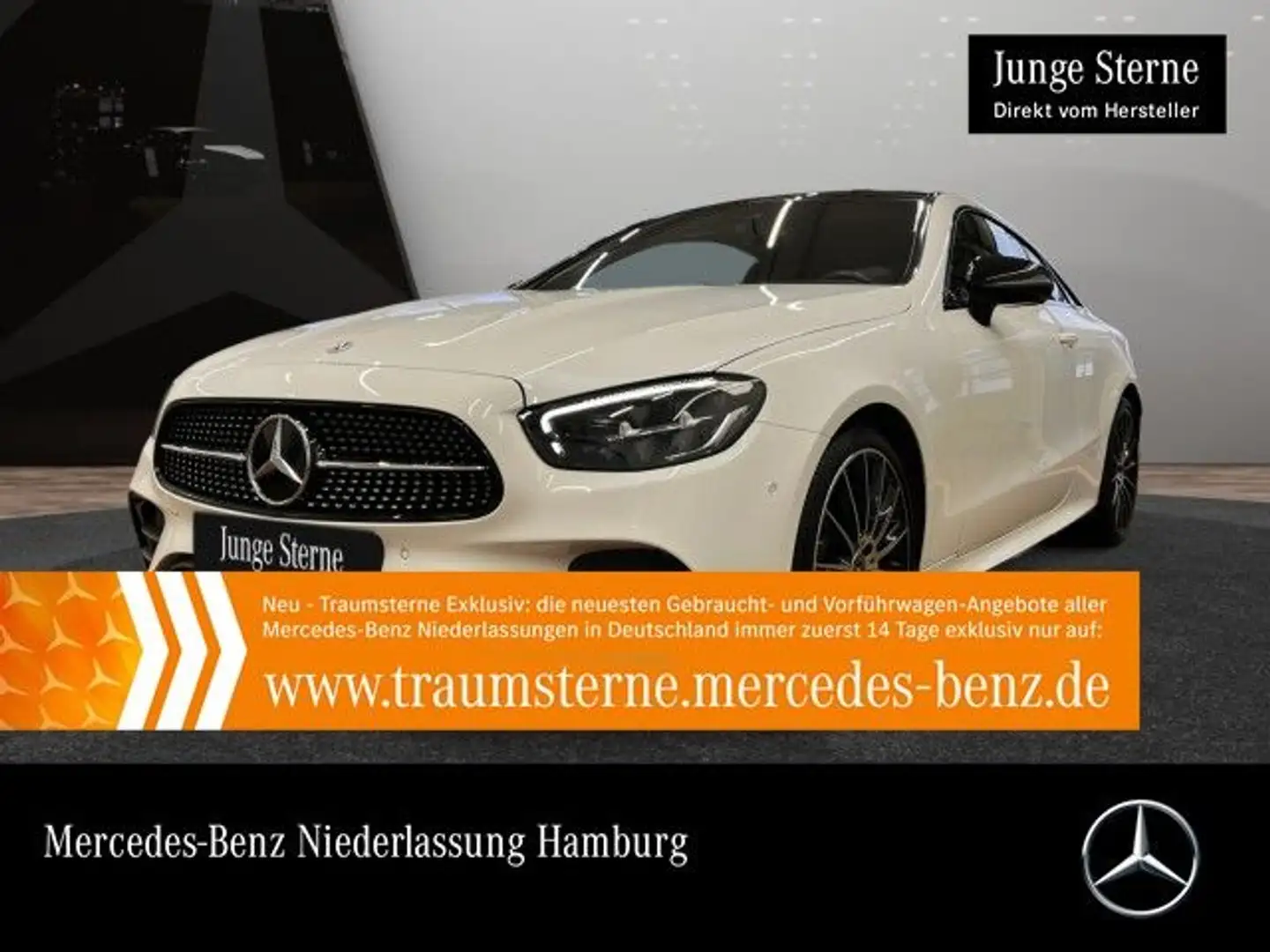 Mercedes-Benz E 200 Cp. AMG WideScreen Pano LED Night Kamera PTS Weiß - 1