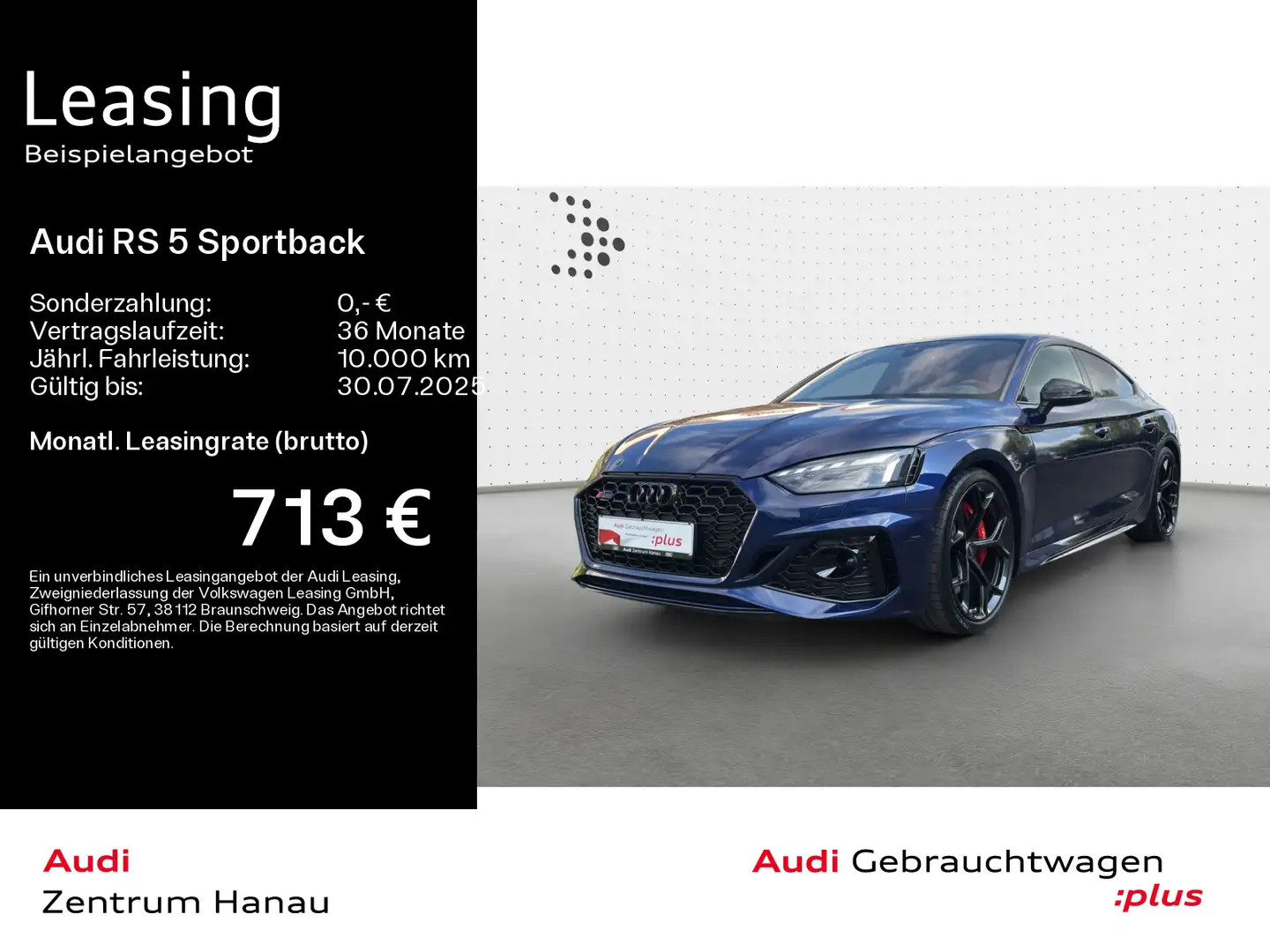 Audi RS5 *NAVI-PLUS*HUD*RS-AGA*LASER*OPTIK- Blau - 1