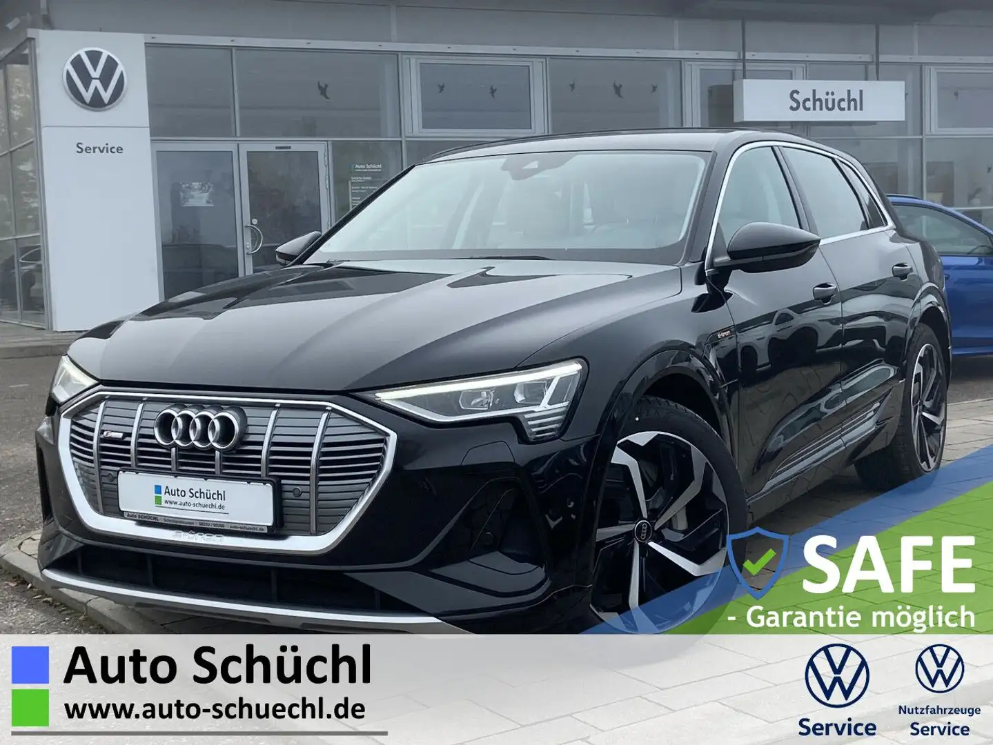 Audi e-tron quattro 55 S-LINE 300kw 21"+LEDER+STANDKL Schwarz - 1