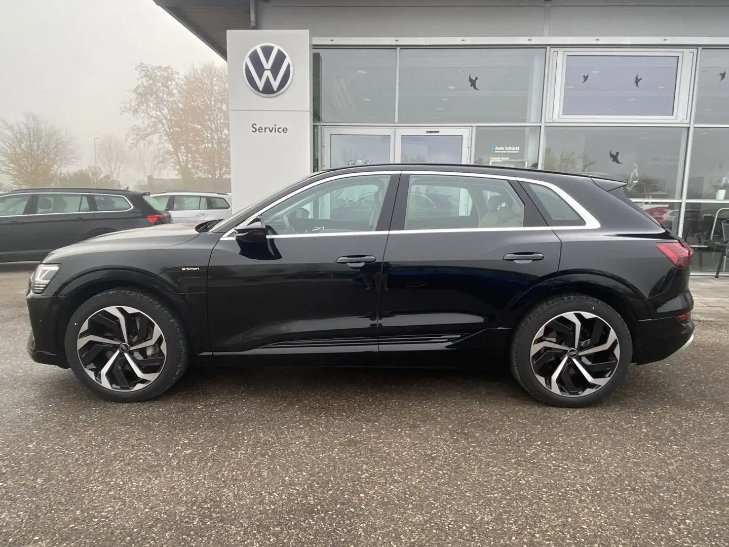 Audi e-tron quattro 55 S-LINE 300kw 21"+LEDER+STANDKL Schwarz - 2