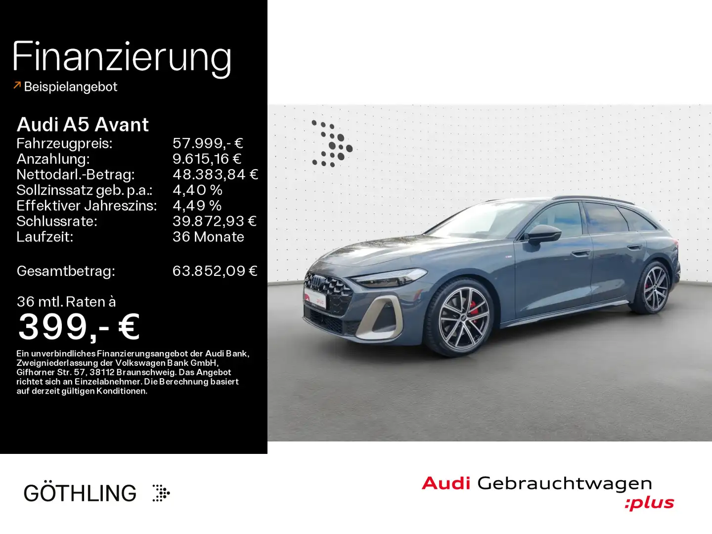 Audi A5 40 TDI S line edition one S tro*B&O*HUD Grau - 1