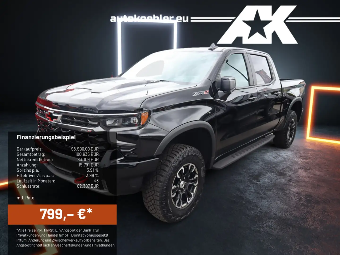 Chevrolet Silverado ZR2 4x4 6.2 V8 2025 LPG Offroad Fekete - 1