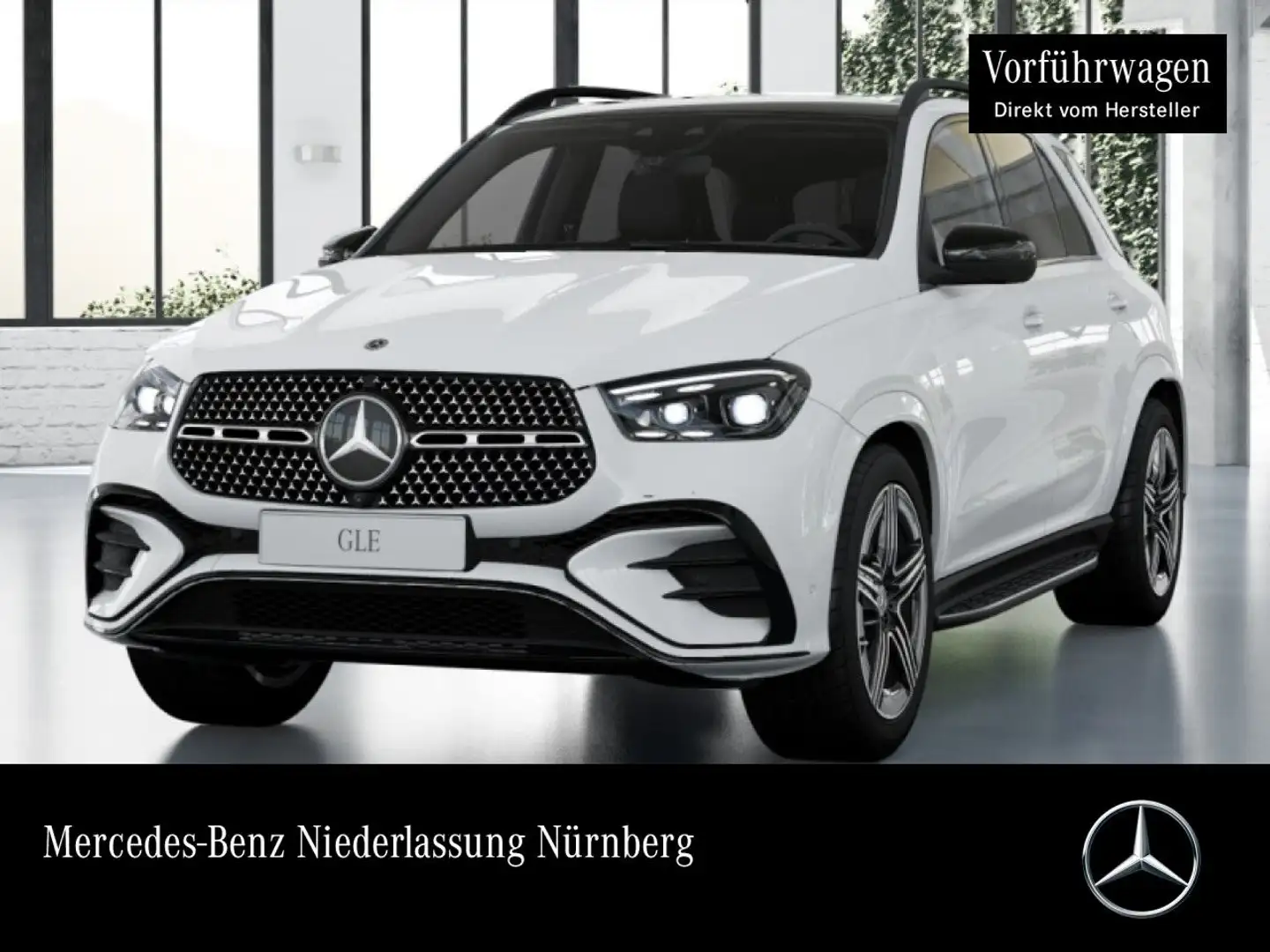 Mercedes-Benz GLE 450 d 4M AMG+NIGHT+PANO+360+AHK+MULTIBEAM+SPUR Blanc - 1