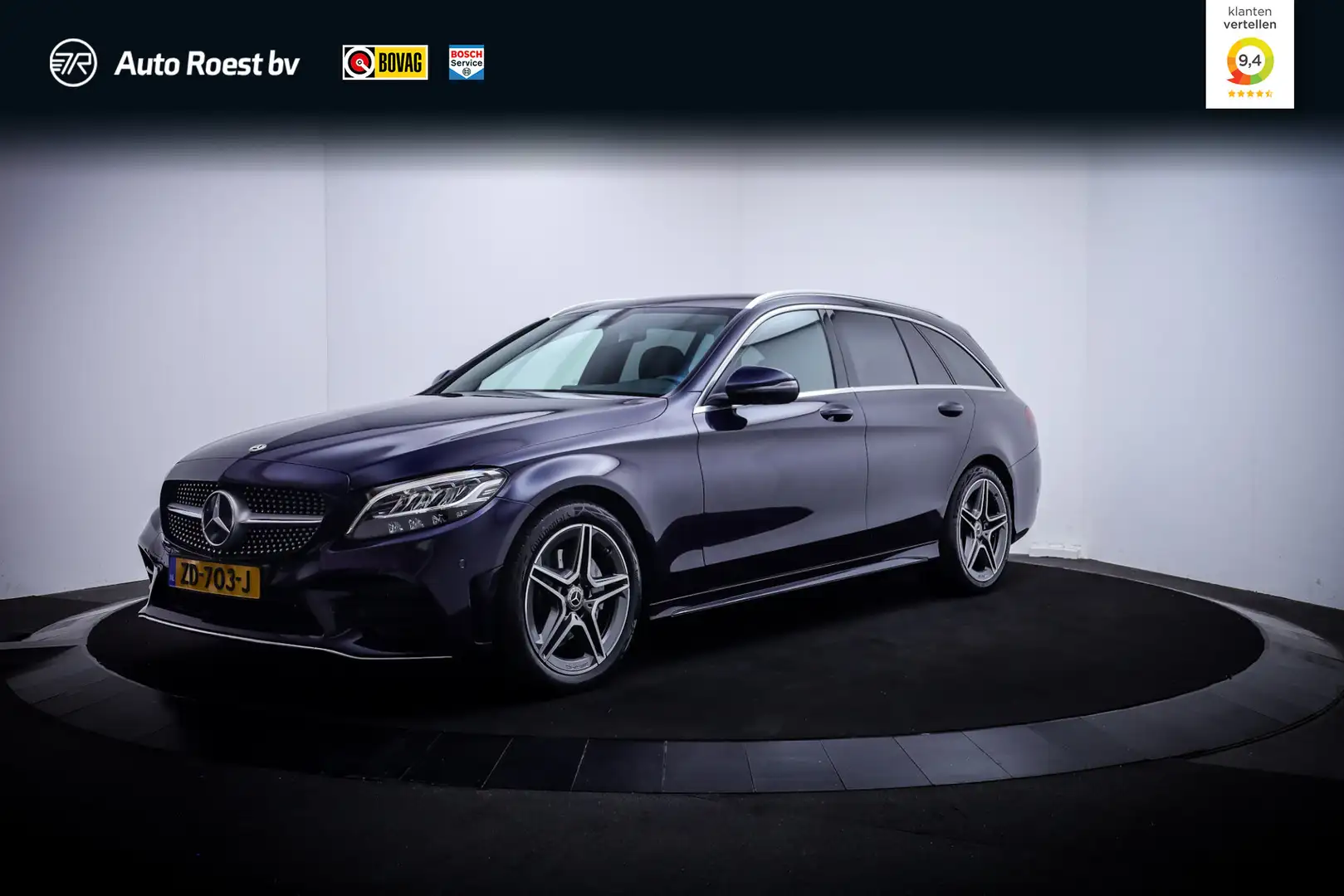 Mercedes-Benz C 160 Estate Aut.AMG SOLUTION FULL LED | DIGIDASH | 360 Blauw - 1