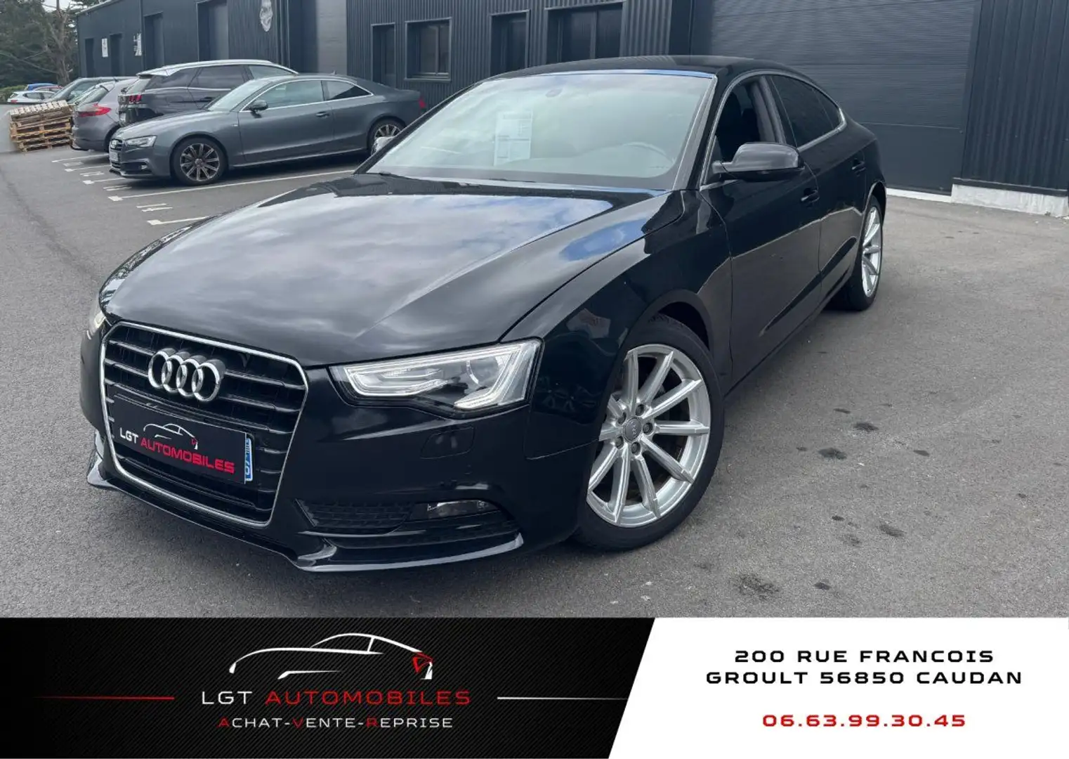 Audi A5 2.0 TDI 190ch Ambition Luxe quattro Noir - 1