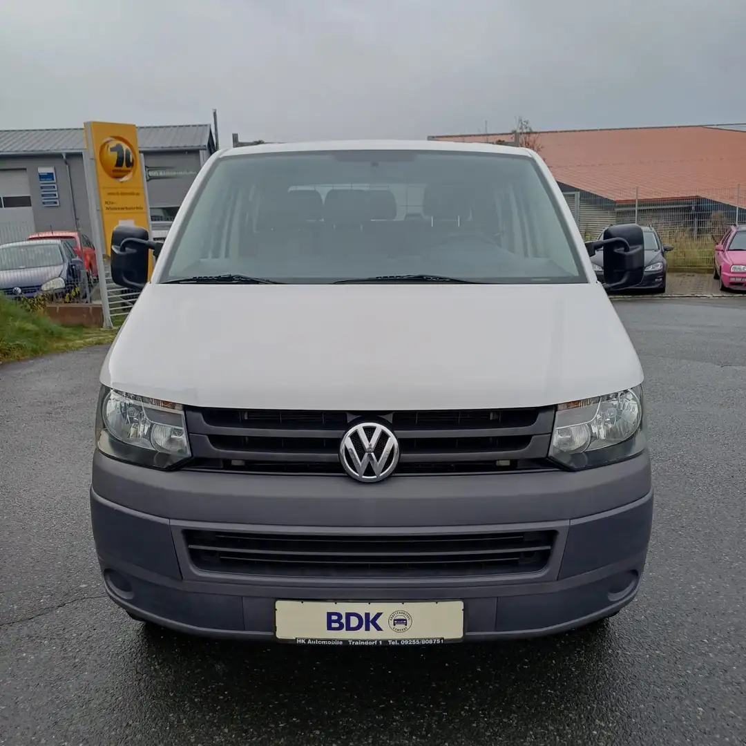 Volkswagen T5 Transporter Pritsche Doppelkabine,2012,2.Hd.,2.0tdi Weiß - 2