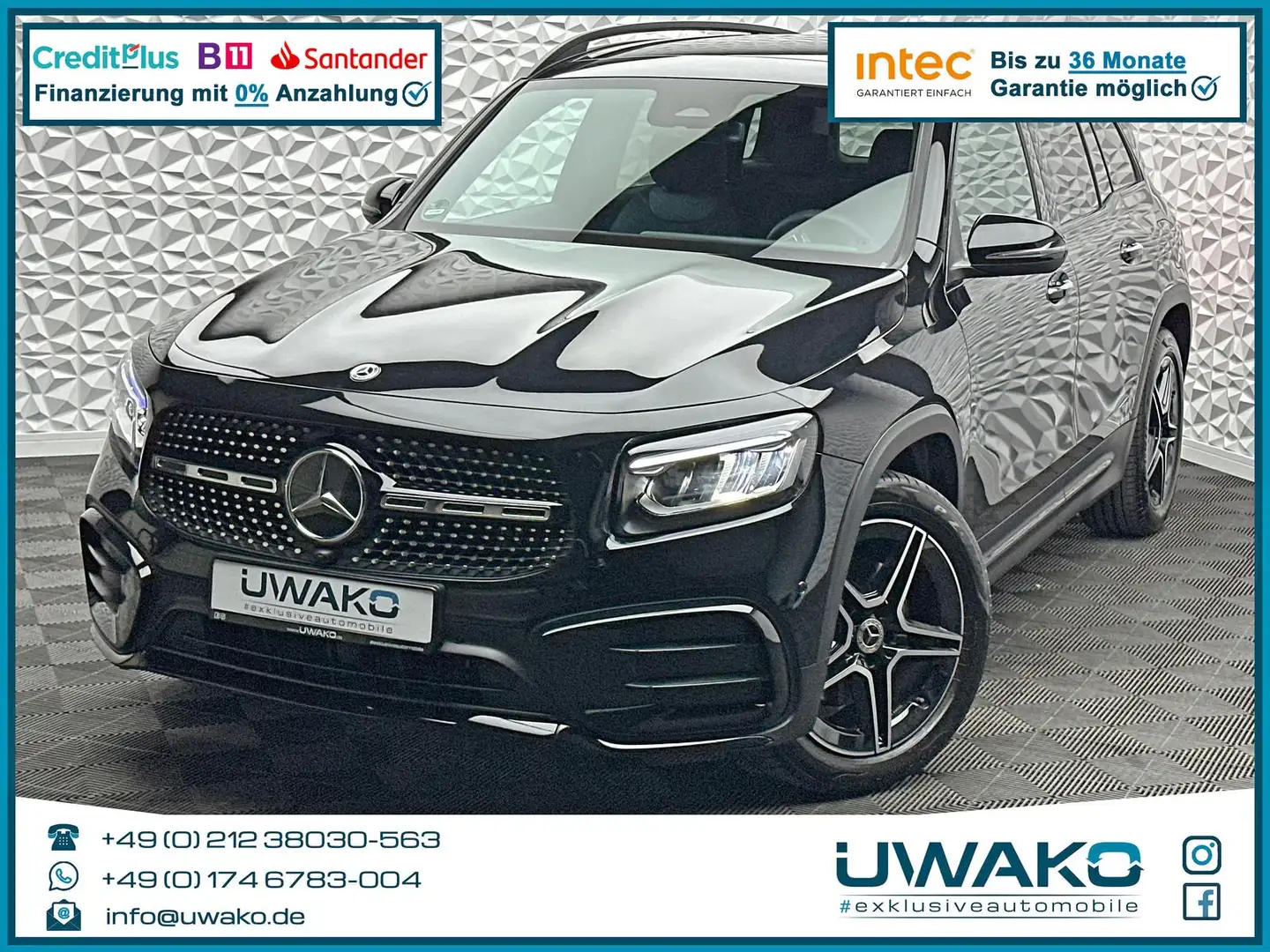Mercedes-Benz GLB 180 AMG/DISTRO/PANO/KEYL/RCAM/NIGHT/MBUX/DAB Černá - 1