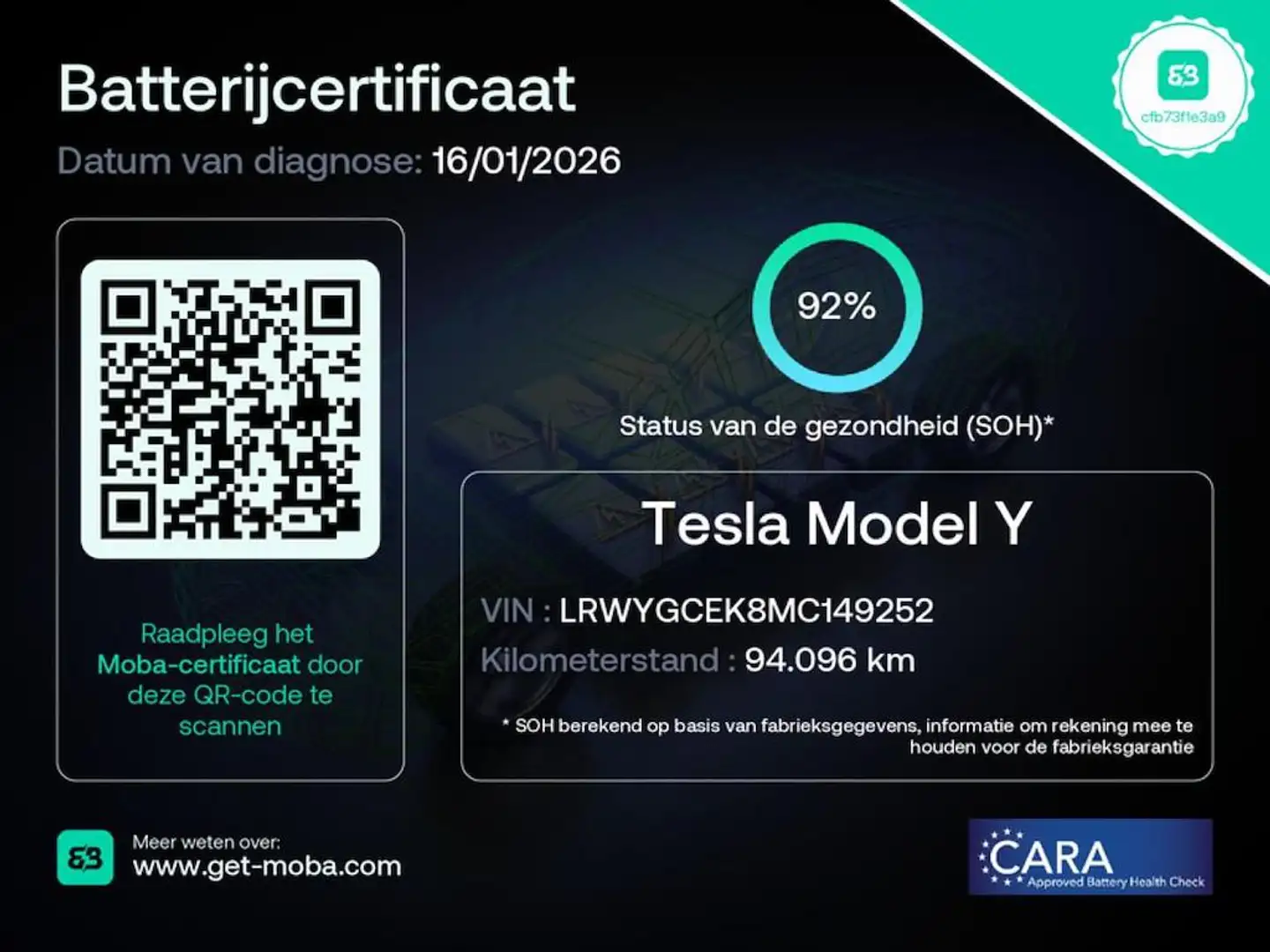Tesla Model Y Long Range AWD 75 kWh 92% SOH Dual Motor FSD Weiß - 1
