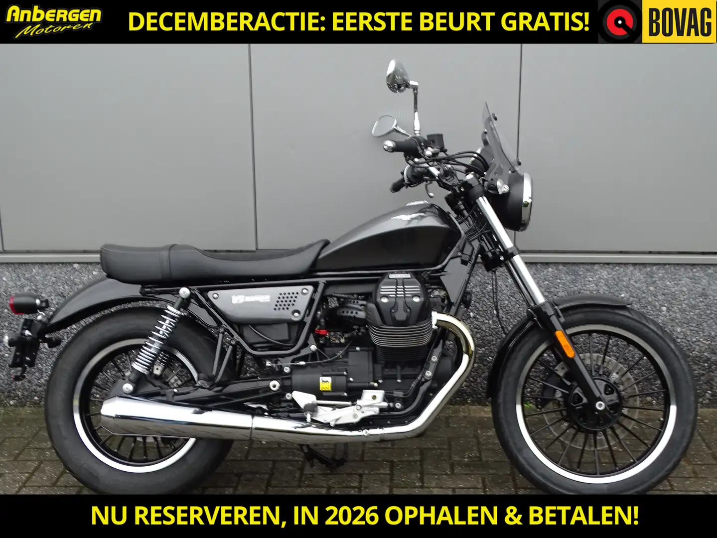 Moto Guzzi V 9 ROAMER ABS Zwart - 1