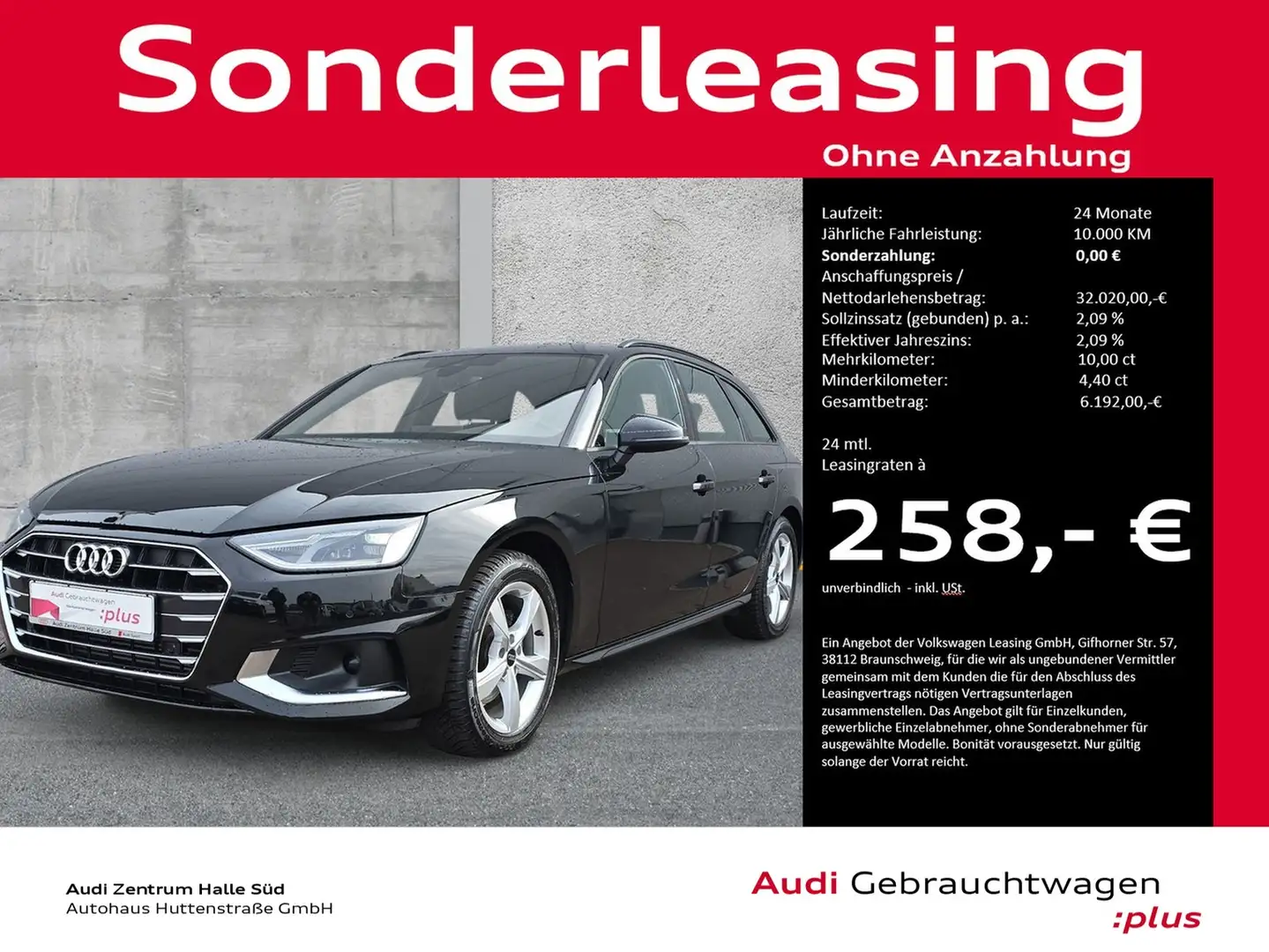 Audi A4 Avant 35 TFSI advanced LED TOUR VIRTUAL LEDER Schwarz - 1