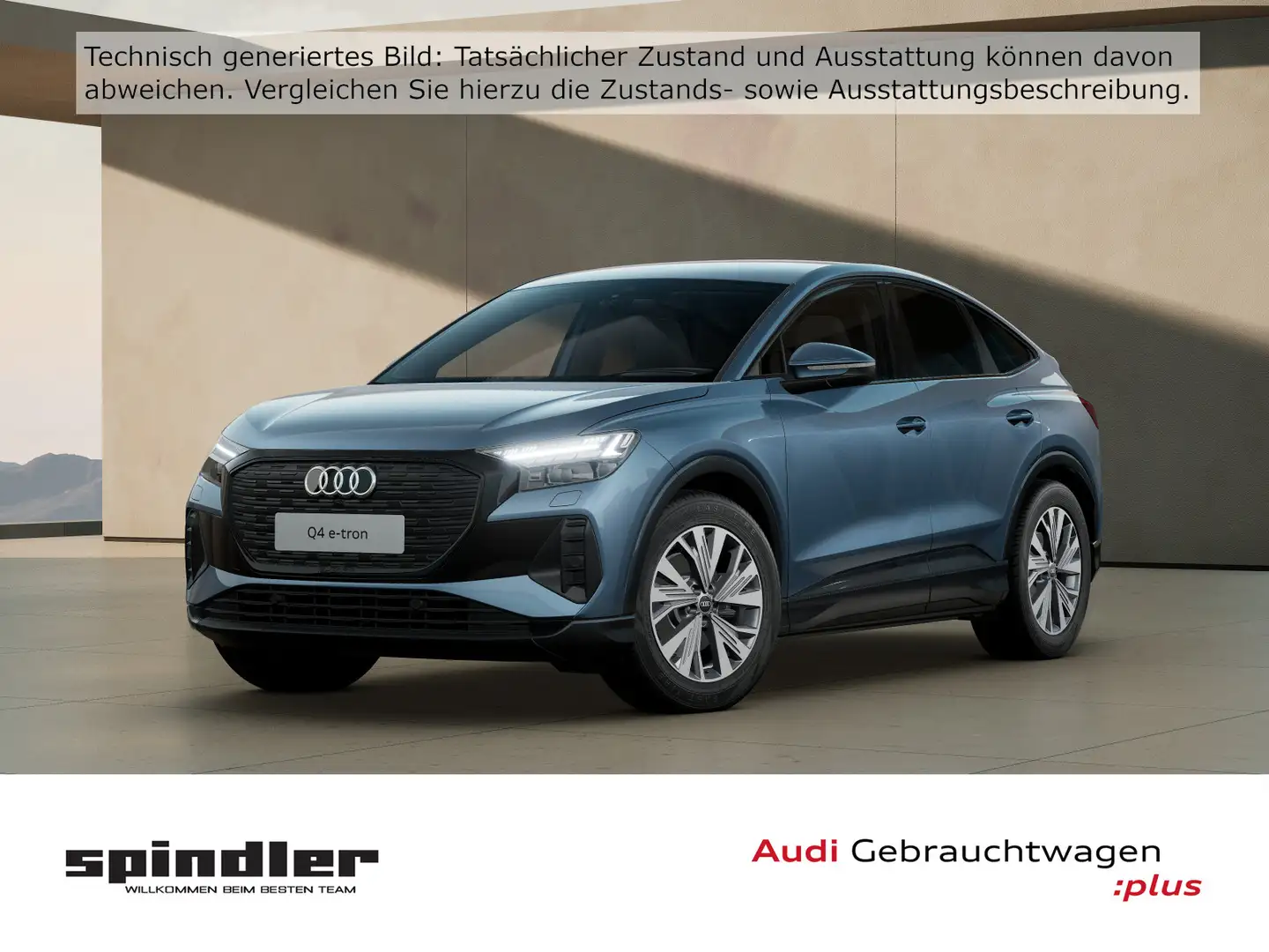 Audi Q4 e-tron advanced 35 / AR-HuD, Matrix Blau - 1