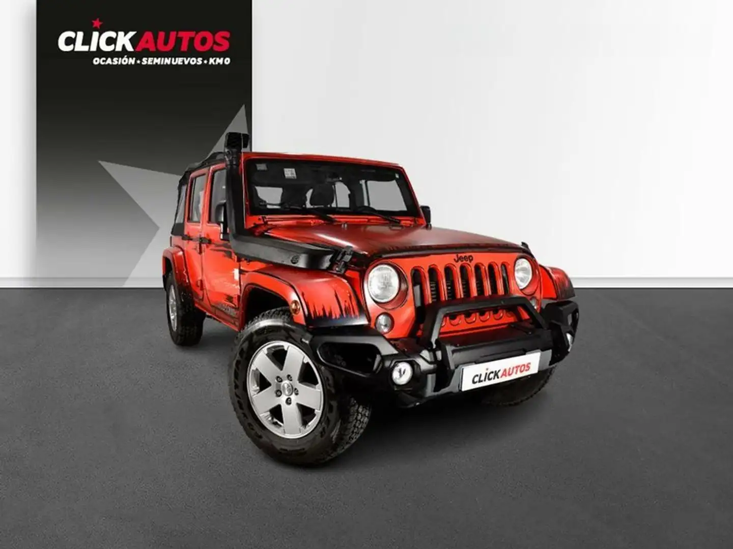 Jeep Wrangler 2.8 CRD 200CV Sport auto techo lona Rojo - 2