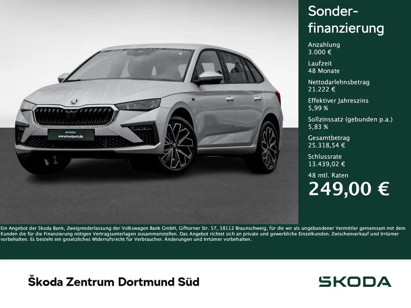 Skoda Scala 1.0TSI DSG Tour ACC PDC RFK SHZ Silber - 1