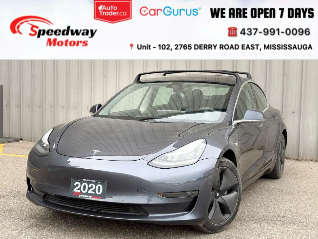 2020 Tesla Model 3 STANDARD RANGE PLUS/ ONE OWNER/ NO ACCIDENT/ LEATH
