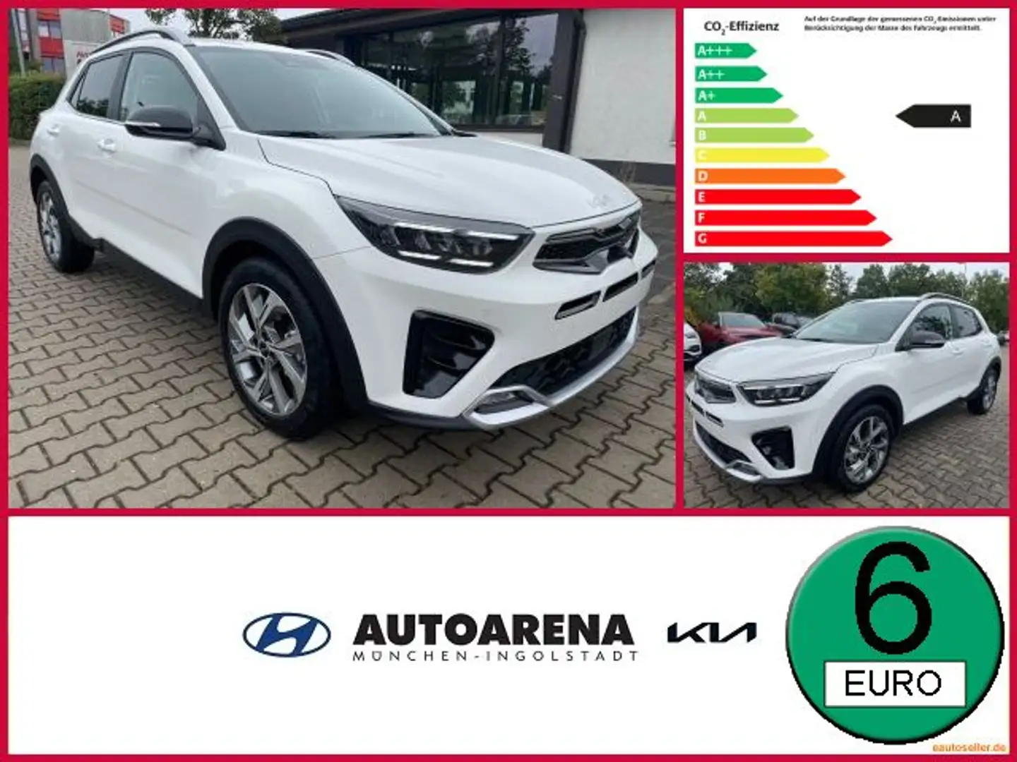 Kia Stonic 1.0 T-GDI Mild-Hybrid GT Line FLA SpurH Blanc - 1