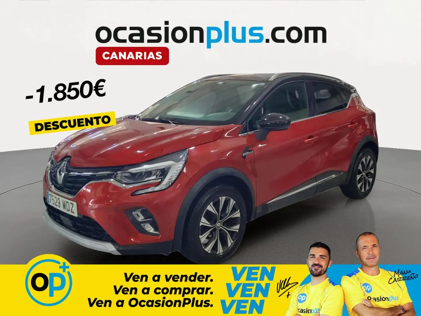 Renault Captur TCe Techno 67kW Rojo - 1