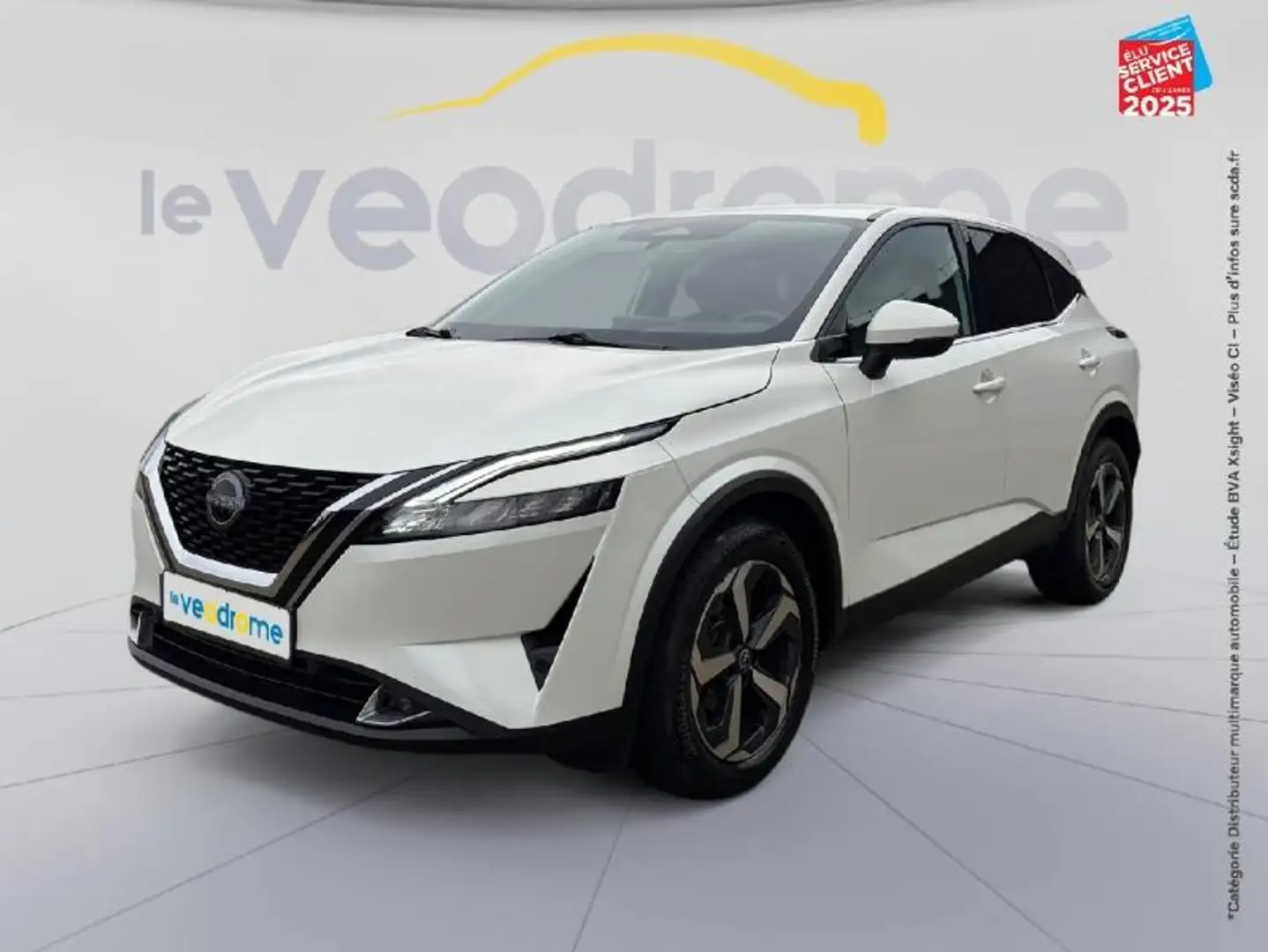 Nissan Qashqai 1.3 Mild Hybrid 158ch N-Connecta Xtronic 2022 Sieges chauf GPS Camera Blanc - 1