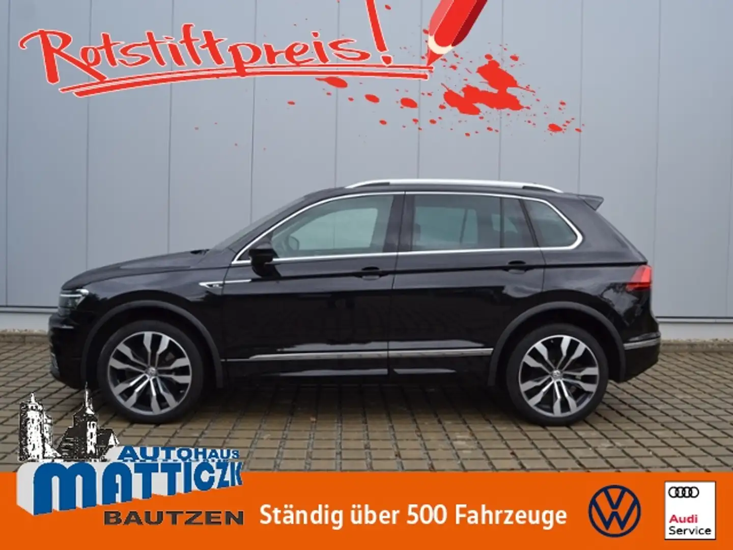 Volkswagen Tiguan 2.0 TDI 190 PS 4M DSG VOLL/R-Line HL/AHK/PANORAMA Schwarz - 1