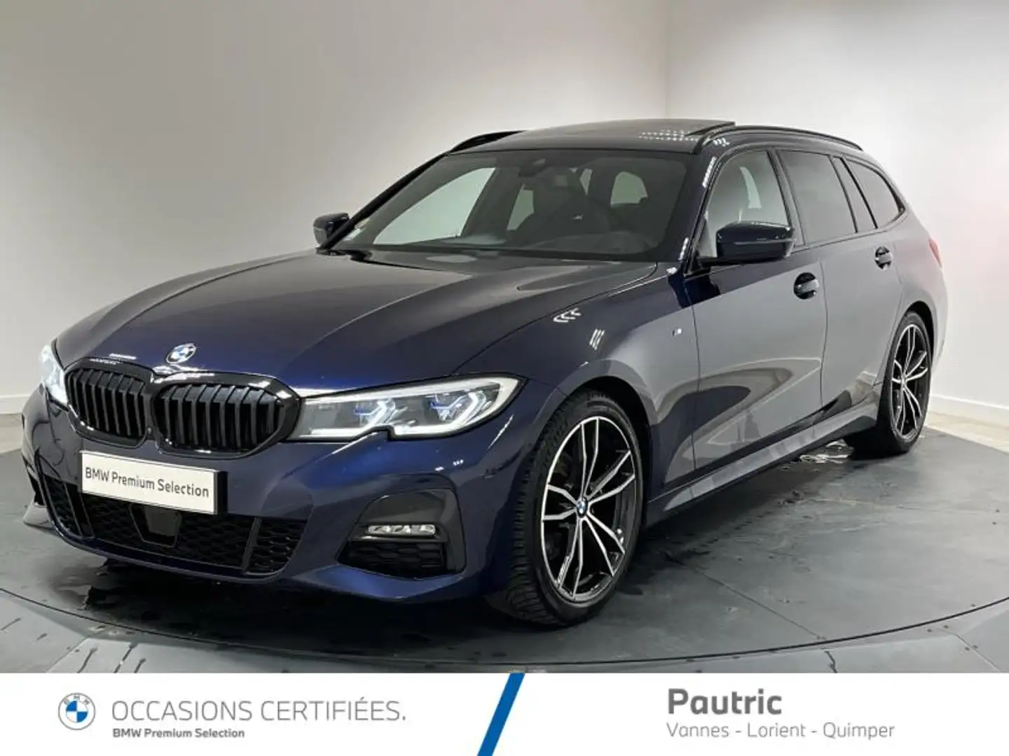 BMW 320 320dA MH 190ch M Sport Bleu - 1