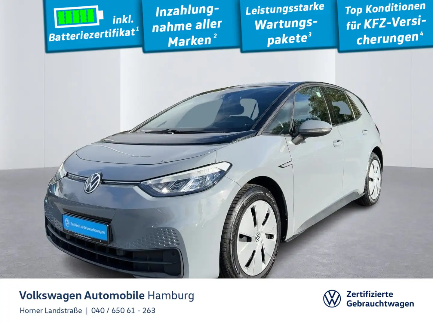 Volkswagen ID.3 Pure Performance Sitzheizung Einparkhilfe Grau - 1
