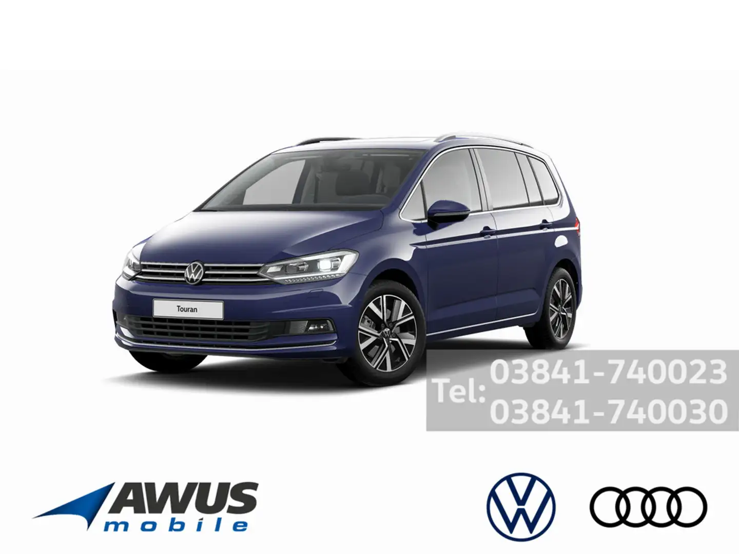Volkswagen Touran 2.0TDI DSG Highline AHK Blau - 1