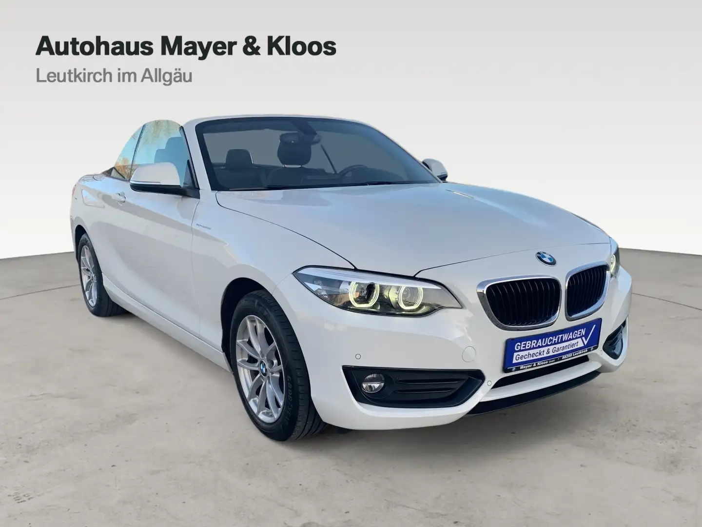 BMW 218 d Cabrio Advantage Weiß - 1