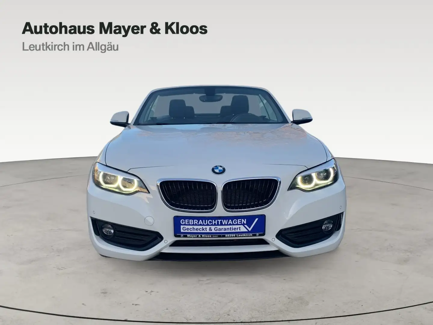 BMW 218 d Cabrio Advantage Weiß - 2
