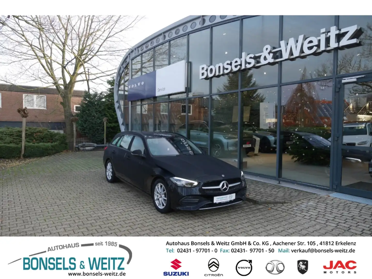 Mercedes-Benz C 200 D T-Modell AUTOMATIK Navi Digitales Cockpit LED El Schwarz - 1
