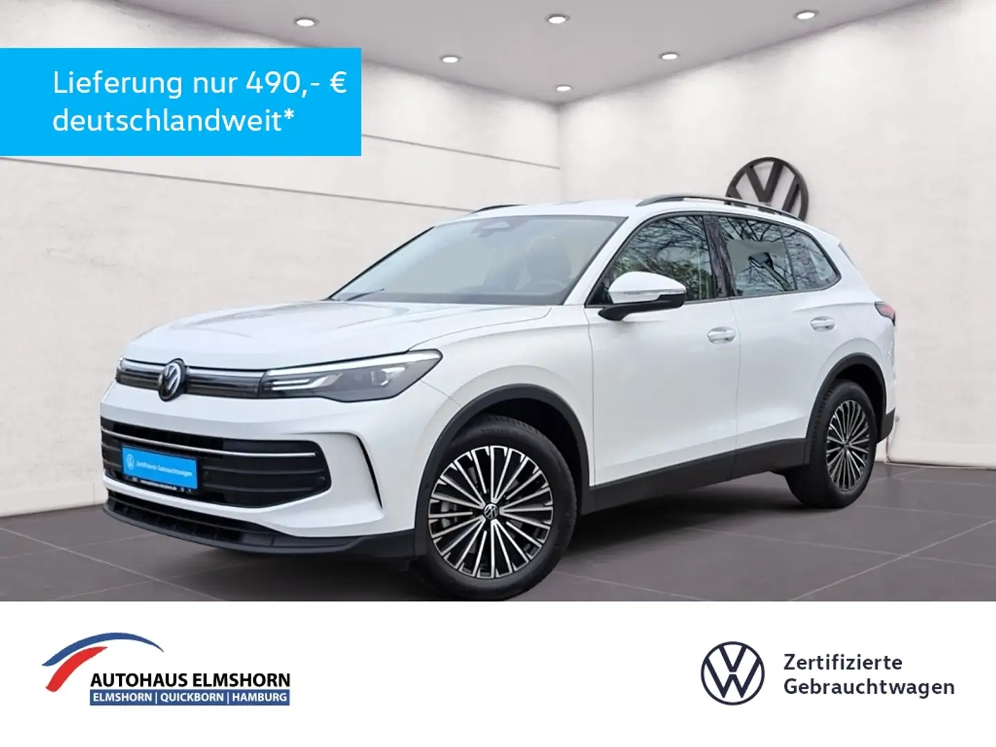 Volkswagen Tiguan Life 2.0 TDI DSG NAV AHK HEAD GJ-REIF KAM ACC PDC Weiß - 1