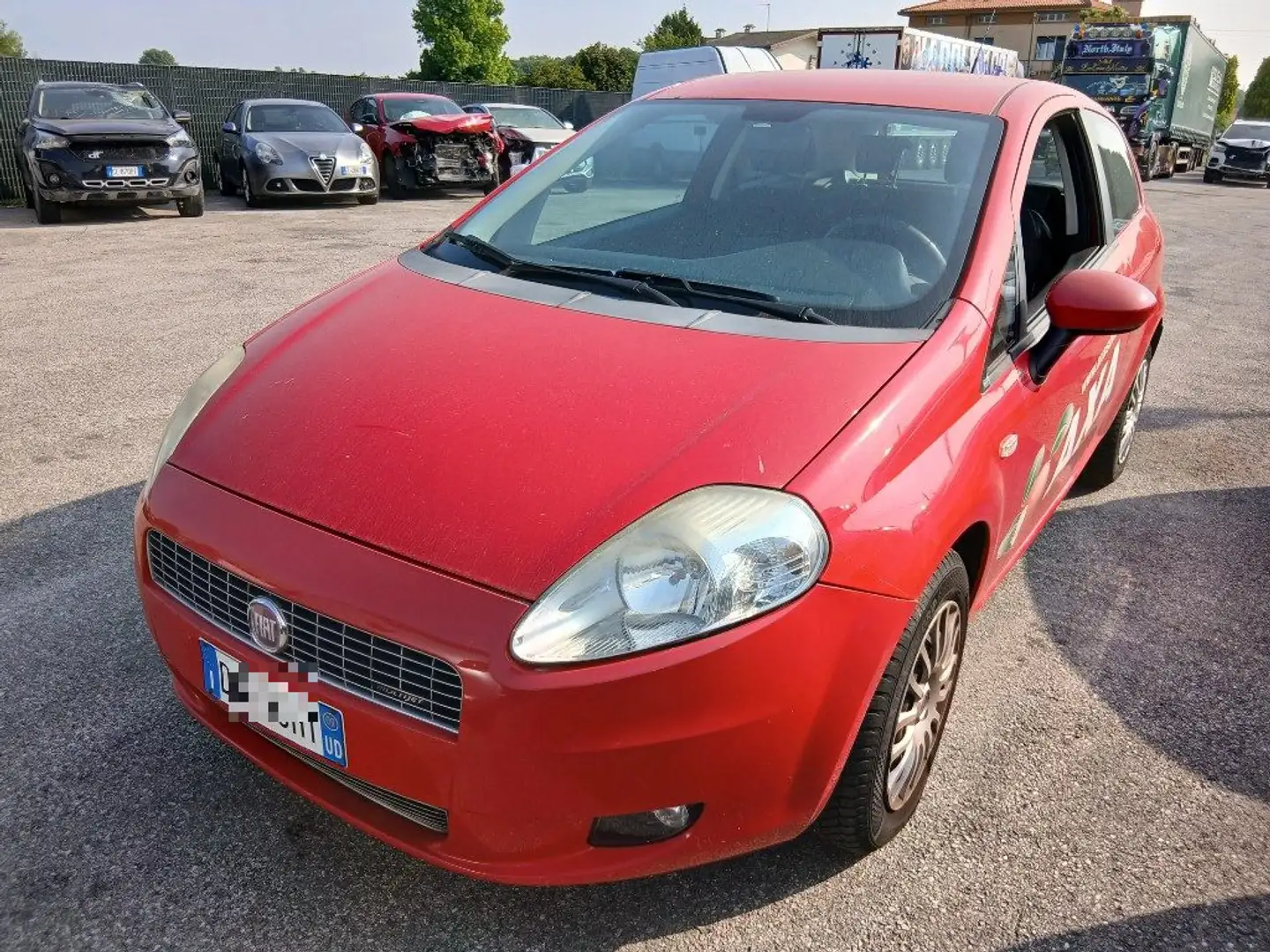 Fiat Grande Punto 1.3 MJT 75 CV 3 porte Rood - 2