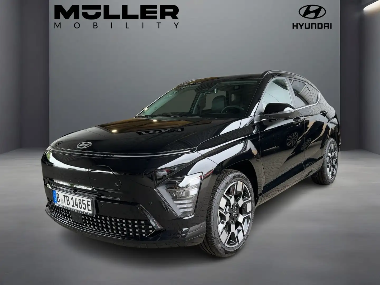 Hyundai KONA Elektro Prime 2WD LEDERSI+TEMP+NAVI+TWA Noir - 1
