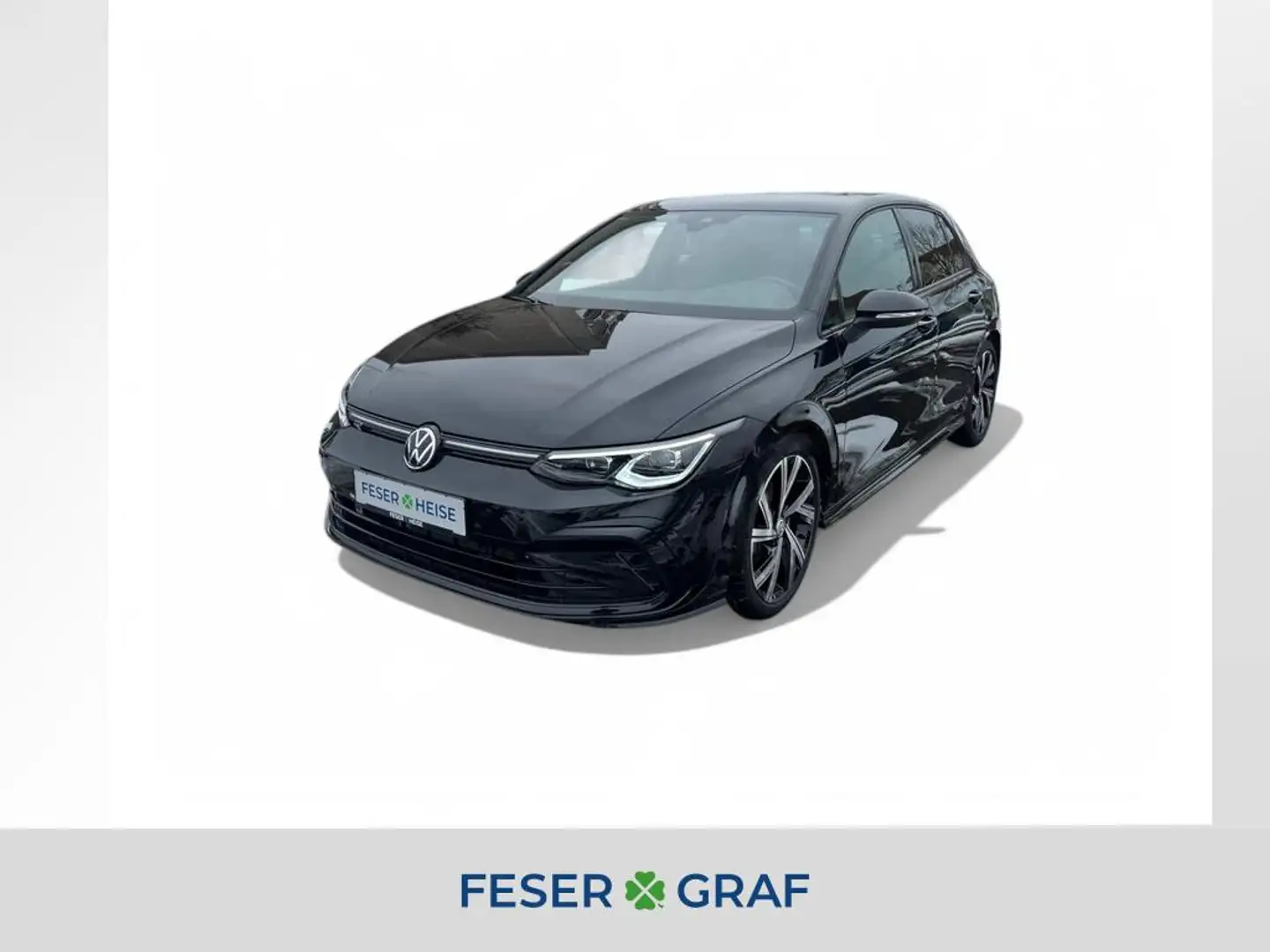 Volkswagen Golf VIII R-Line 1.5 eTSI LED+/DSG/Kamera/SHZ/Navi/ACC Schwarz - 1