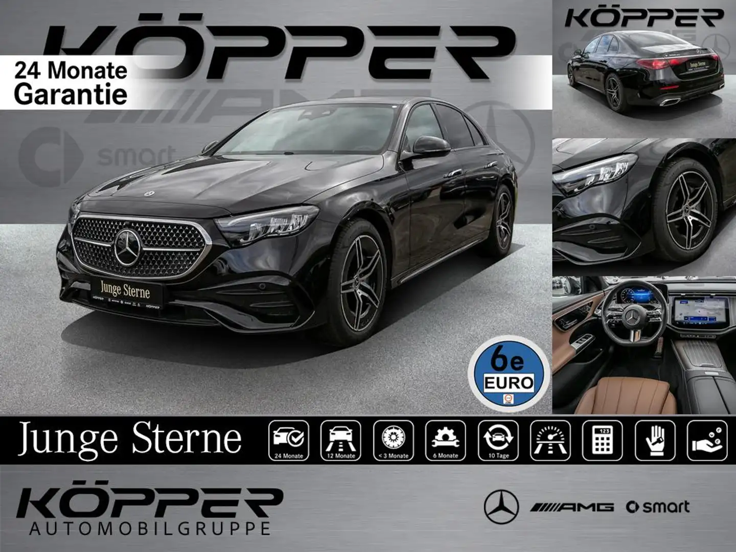 Mercedes-Benz E 300 de AMG Advanced Technik Night Distro. LED Zwart - 1
