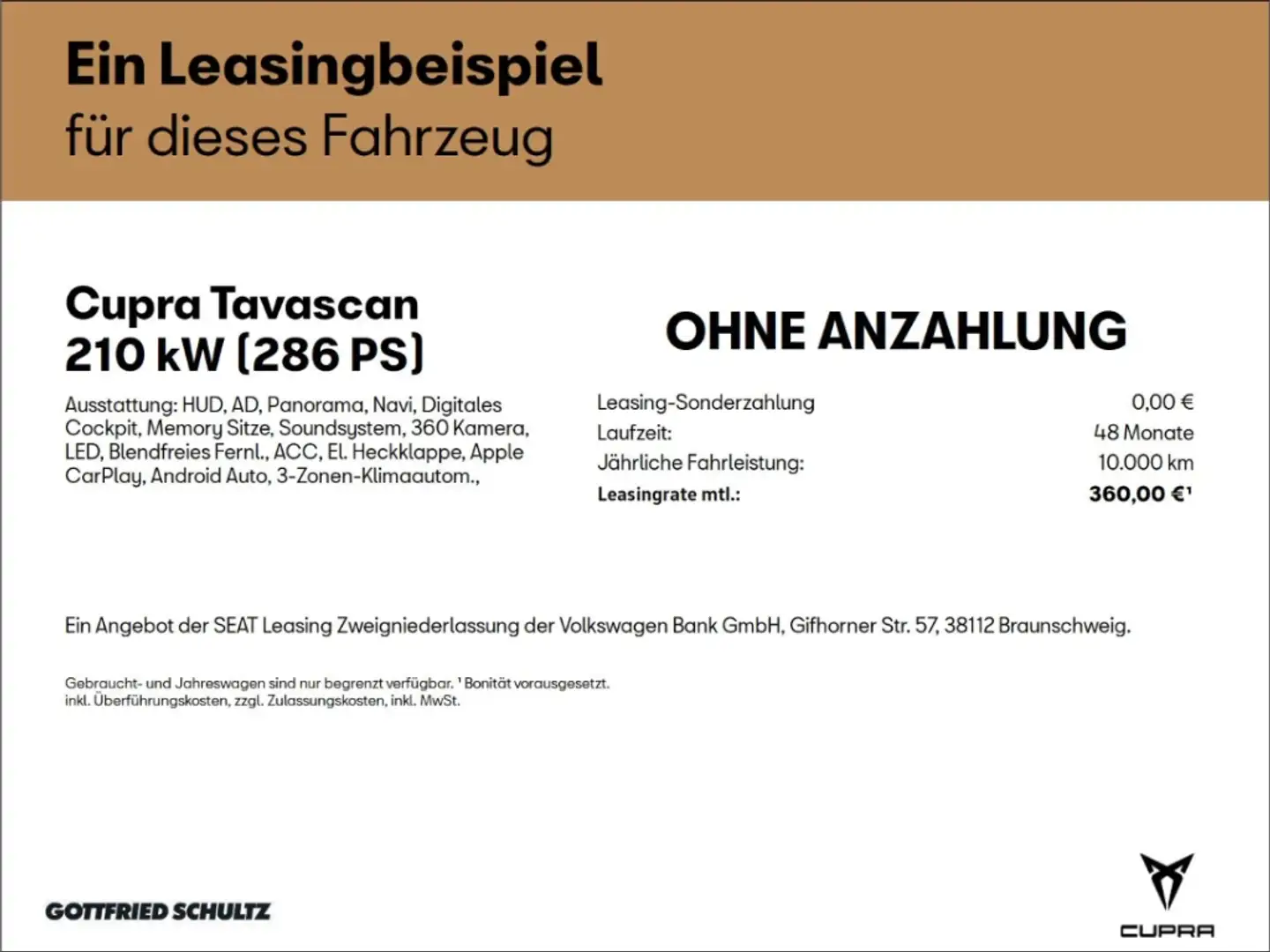 CUPRA Tavascan Pano HUD Endurance LED ACC Navi Kamera Panorama Bronze - 2